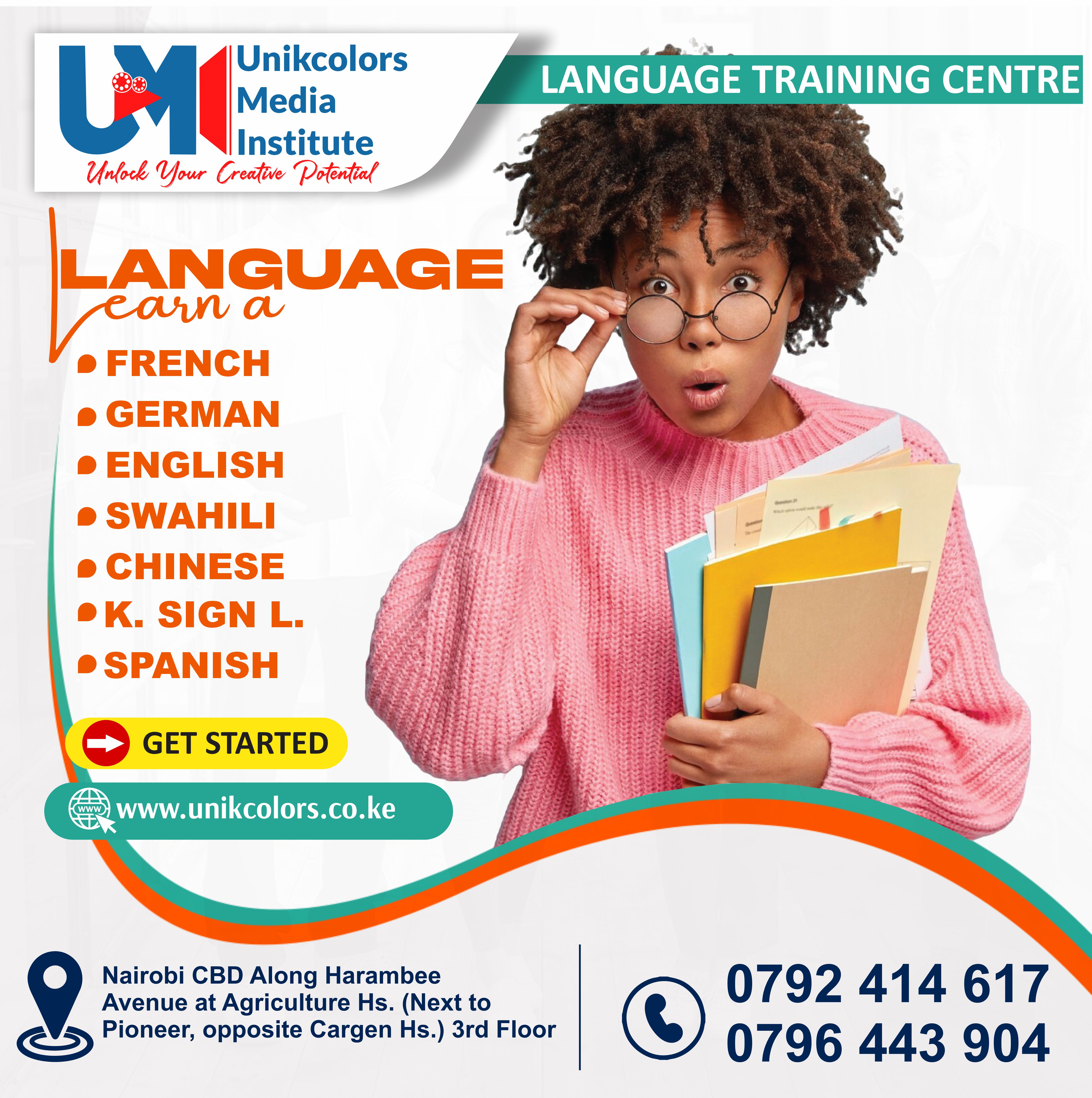 LANGUAGE TRAINING CENTRE - GERMAN | ENGLISH | FRENCH | CHINESE | SPANISH | SWAHILI | KENYA SIGN LANG